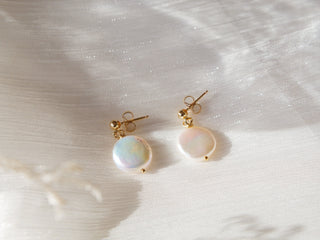 Millie Coin Pearl Earrings