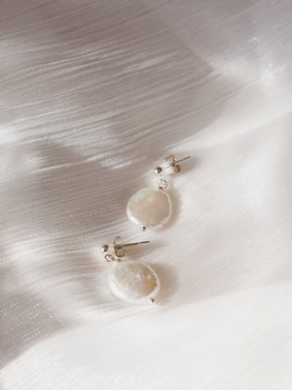 Millie Coin Pearl Earrings