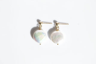 Millie Coin Pearl Earrings