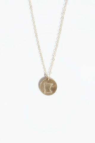 Disc State Shape Necklace
