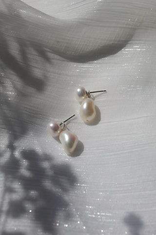 Kaisa Double Pearl Stud