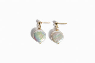 Umika Coin Pearl Earrings